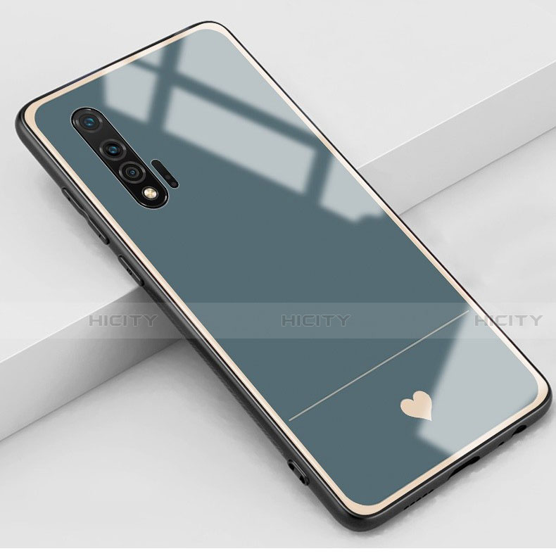 Funda Bumper Silicona Gel Espejo Amor Corazon Love Carcasa para Huawei Nova 6 5G