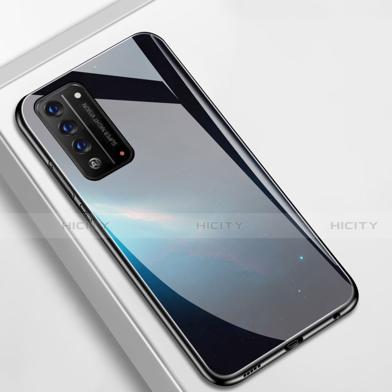 Funda Bumper Silicona Gel Espejo Estrellado Carcasa para Huawei Honor X10 5G