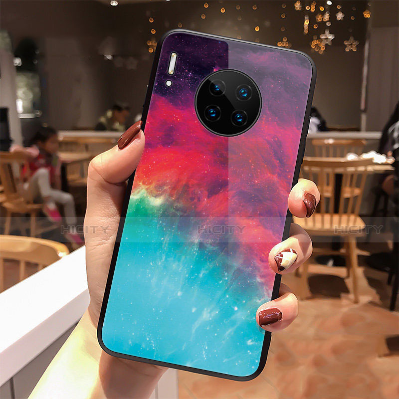 Funda Bumper Silicona Gel Espejo Estrellado Carcasa para Huawei Mate 30 Multicolor