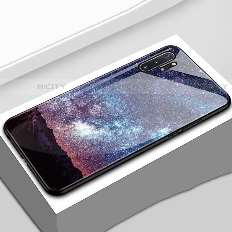 Funda Bumper Silicona Gel Espejo Estrellado Carcasa para Samsung Galaxy Note 10 Plus