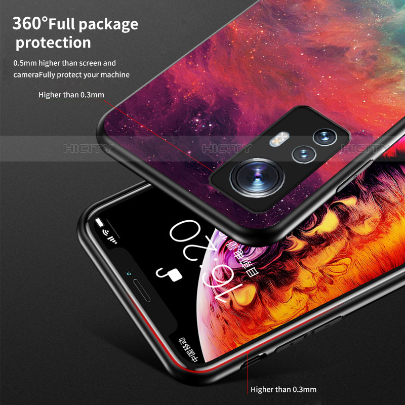 Funda Bumper Silicona Gel Espejo Estrellado Carcasa para Xiaomi Mi 12 Pro 5G