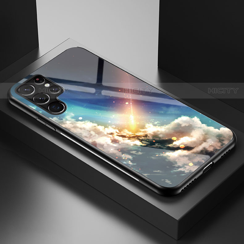 Funda Bumper Silicona Gel Espejo Estrellado Carcasa S01 para Samsung Galaxy S21 Ultra 5G Multicolor