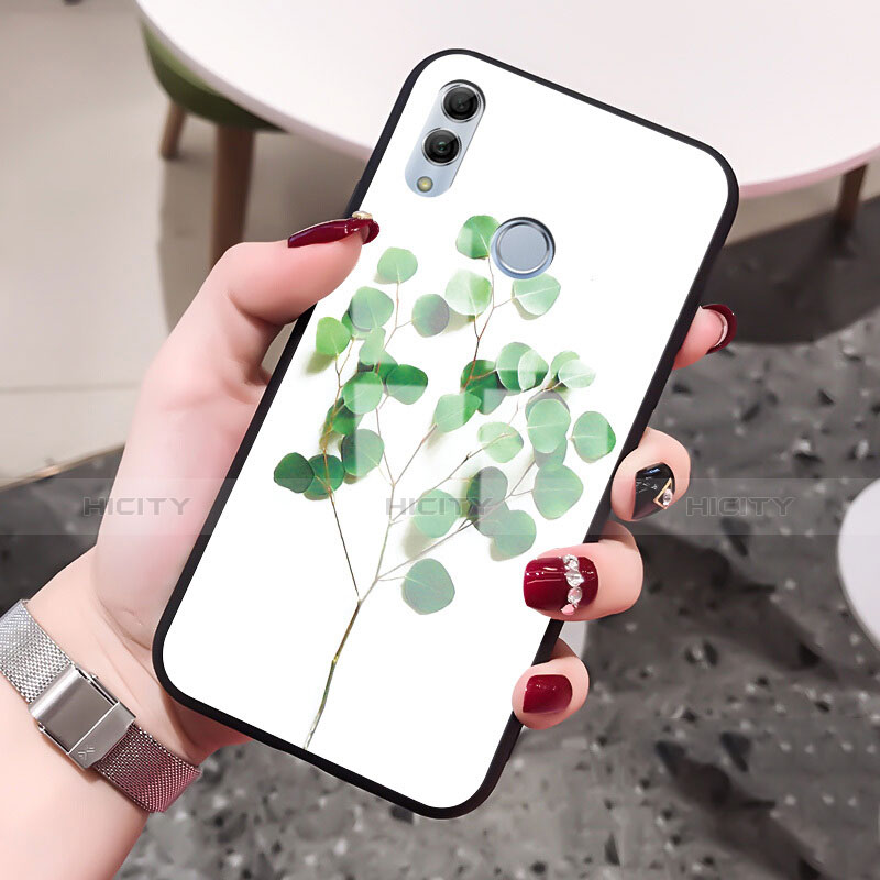 Funda Bumper Silicona Gel Espejo Flores Carcasa para Huawei Honor 10 Lite