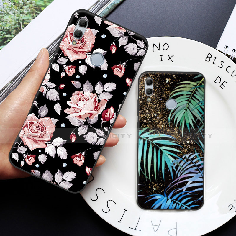 Funda Bumper Silicona Gel Espejo Flores Carcasa S01 para Huawei Honor 10 Lite