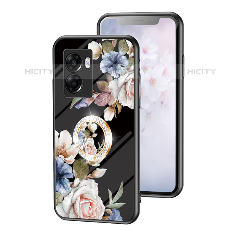 Funda Bumper Silicona Gel Espejo Flores Carcasa S01 para OnePlus Nord N300 5G