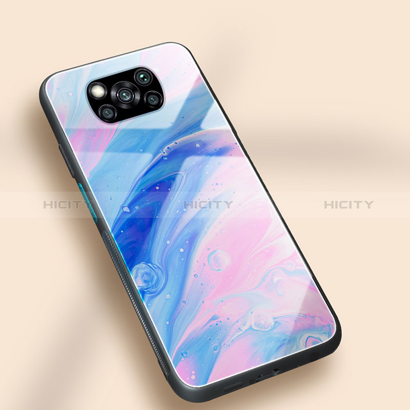 Funda Bumper Silicona Gel Espejo Patron de Moda Carcasa JM1 para Xiaomi Poco X3 NFC