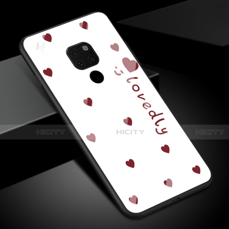 Funda Bumper Silicona Gel Espejo Patron de Moda Carcasa K01 para Huawei Mate 20