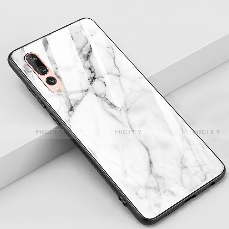 Funda Bumper Silicona Gel Espejo Patron de Moda Carcasa K01 para Huawei P20 Pro