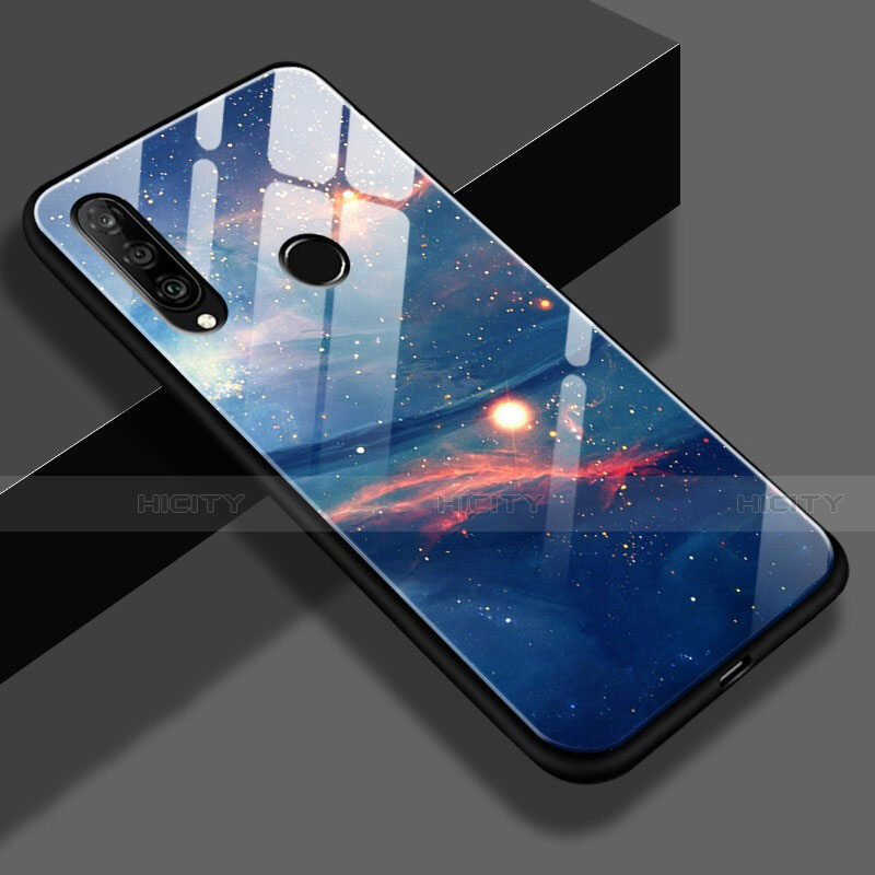 Funda Bumper Silicona Gel Espejo Patron de Moda Carcasa K01 para Huawei P30 Lite