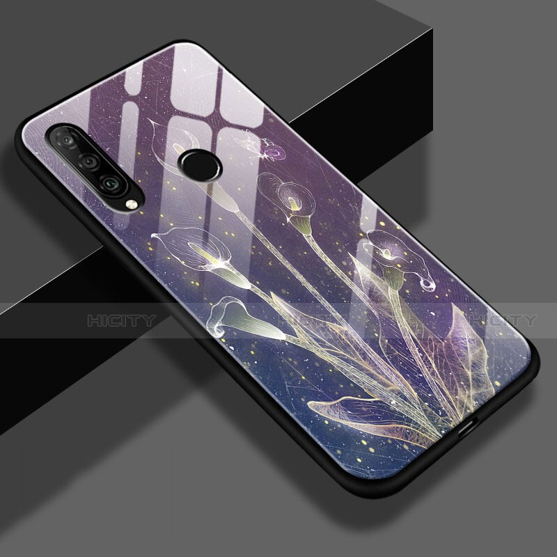 Funda Bumper Silicona Gel Espejo Patron de Moda Carcasa K01 para Huawei P30 Lite