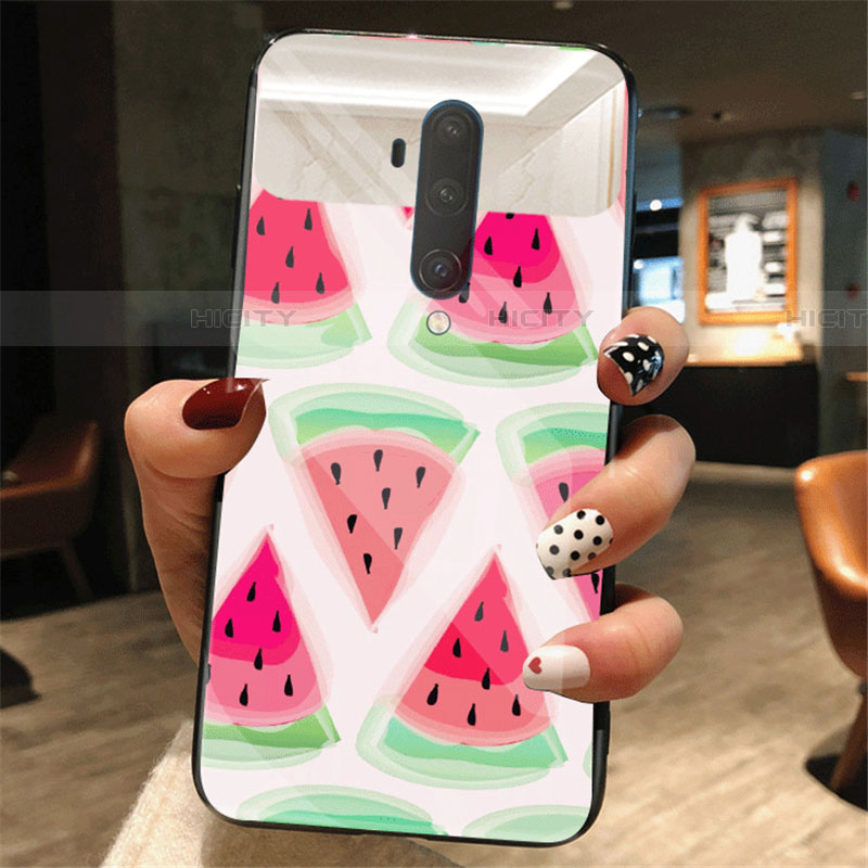 Funda Bumper Silicona Gel Espejo Patron de Moda Carcasa K01 para OnePlus 7T Pro