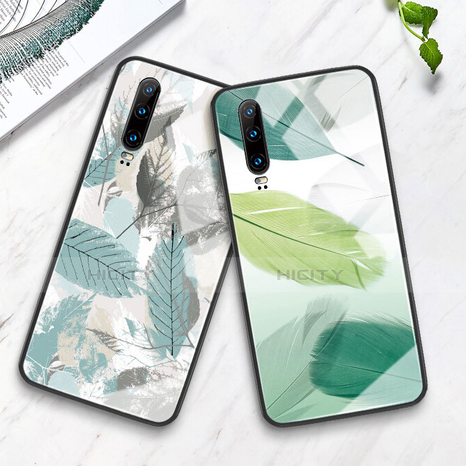 Funda Bumper Silicona Gel Espejo Patron de Moda Carcasa K02 para Huawei P30