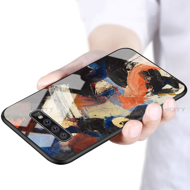 Funda Bumper Silicona Gel Espejo Patron de Moda Carcasa K03 para Samsung Galaxy S10 Plus