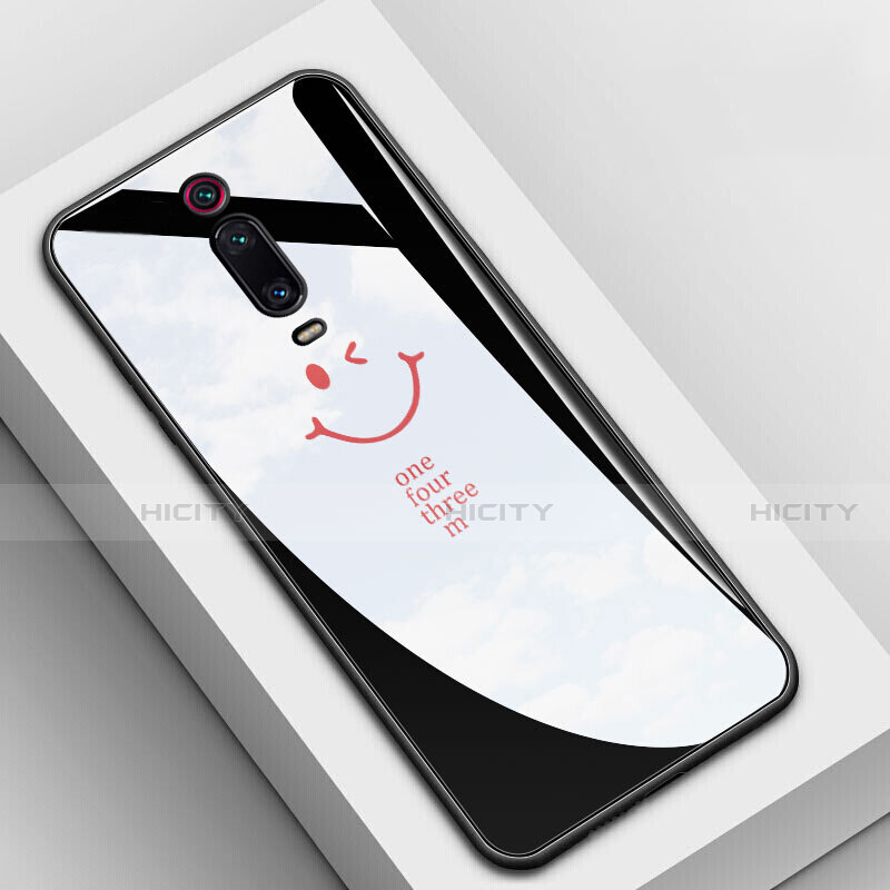 Funda Bumper Silicona Gel Espejo Patron de Moda Carcasa K03 para Xiaomi Mi 9T Pro Negro