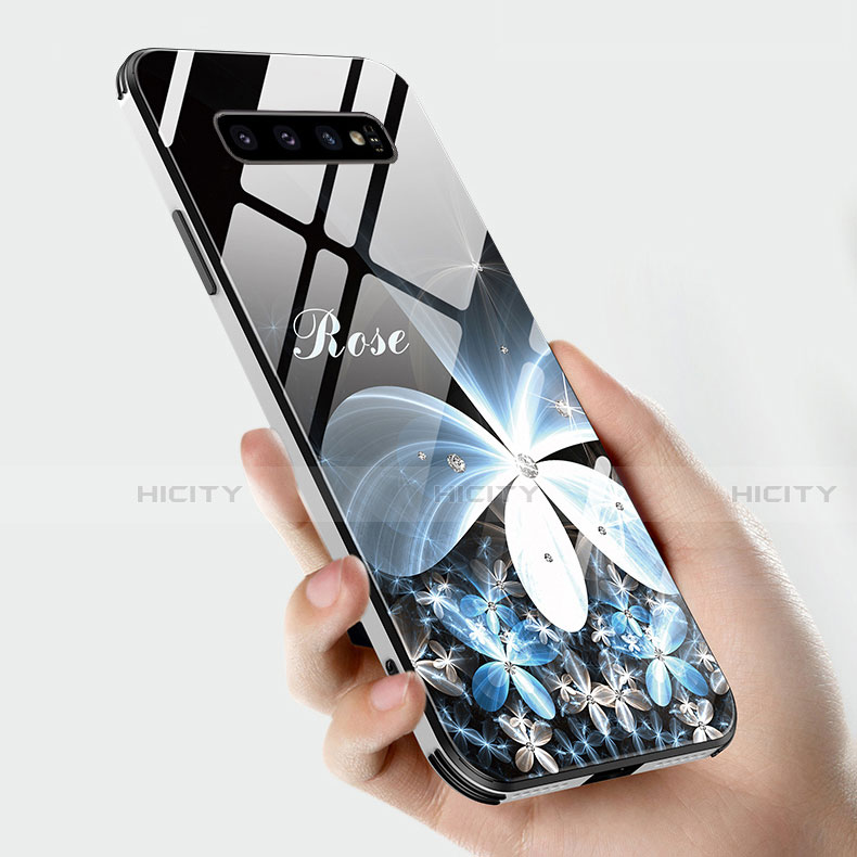 Funda Bumper Silicona Gel Espejo Patron de Moda Carcasa K04 para Samsung Galaxy S10
