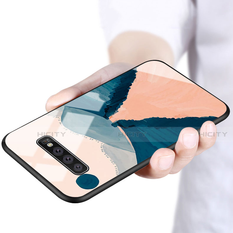 Funda Bumper Silicona Gel Espejo Patron de Moda Carcasa K04 para Samsung Galaxy S10 Plus