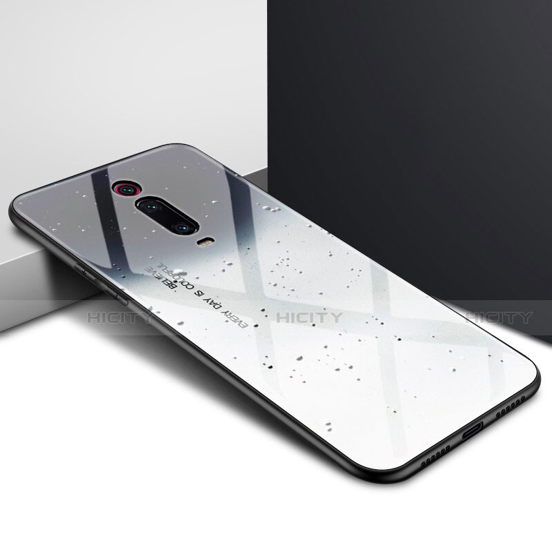 Funda Bumper Silicona Gel Espejo Patron de Moda Carcasa K04 para Xiaomi Redmi K20 Negro