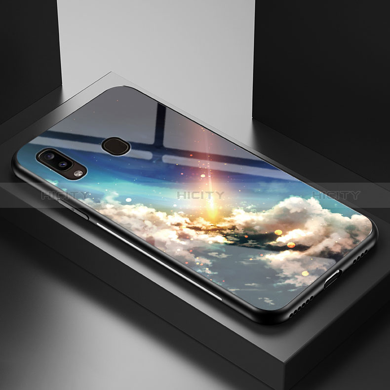 Funda Bumper Silicona Gel Espejo Patron de Moda Carcasa LS1 para Samsung Galaxy A20e Multicolor
