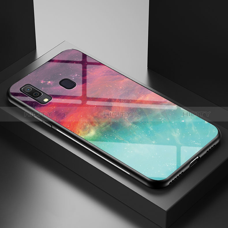 Funda Bumper Silicona Gel Espejo Patron de Moda Carcasa LS1 para Samsung Galaxy A30
