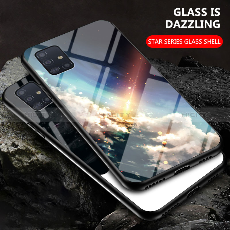 Funda Bumper Silicona Gel Espejo Patron de Moda Carcasa LS1 para Samsung Galaxy A51 4G