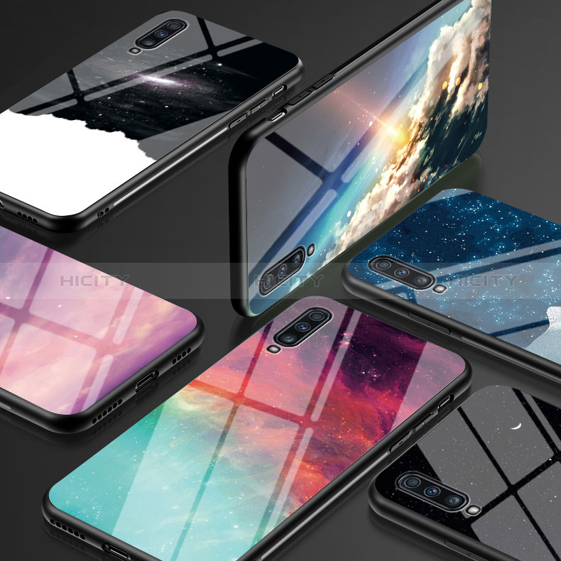 Funda Bumper Silicona Gel Espejo Patron de Moda Carcasa LS1 para Samsung Galaxy A70