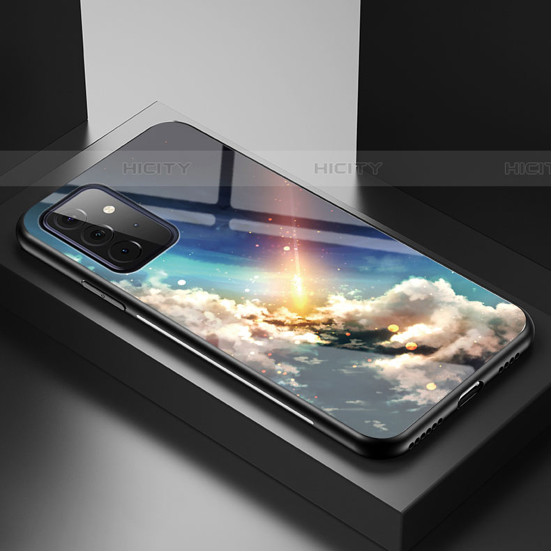 Funda Bumper Silicona Gel Espejo Patron de Moda Carcasa LS1 para Samsung Galaxy A72 5G