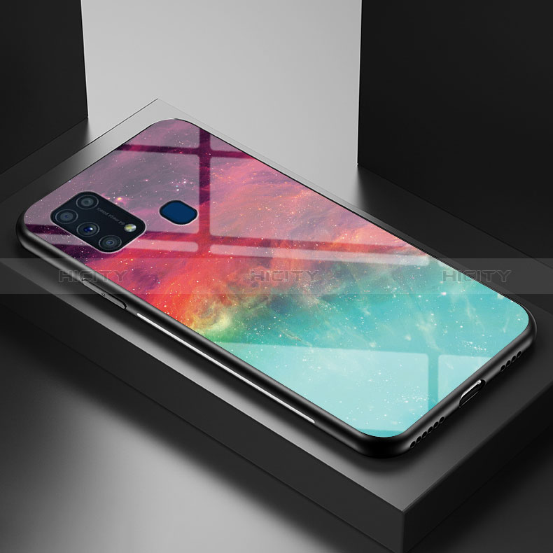 Funda Bumper Silicona Gel Espejo Patron de Moda Carcasa LS1 para Samsung Galaxy M31