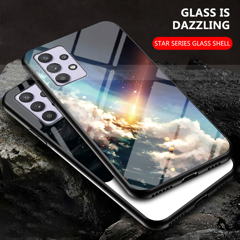 Funda Bumper Silicona Gel Espejo Patron de Moda Carcasa LS1 para Samsung Galaxy M32 5G