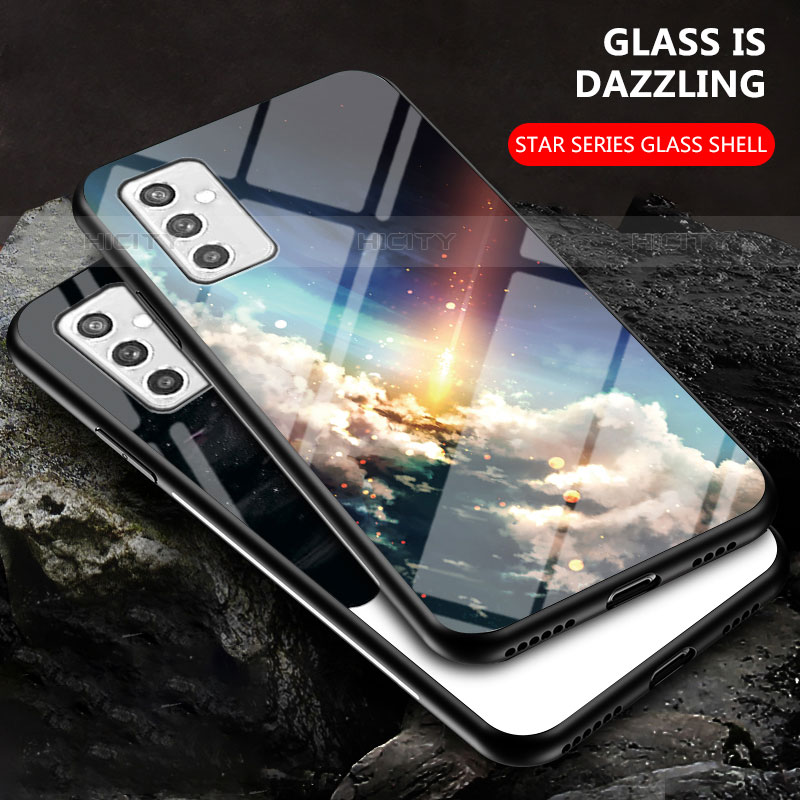 Funda Bumper Silicona Gel Espejo Patron de Moda Carcasa LS1 para Samsung Galaxy M52 5G