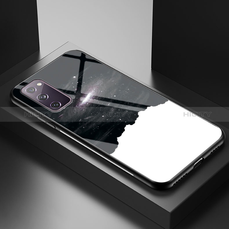 Funda Bumper Silicona Gel Espejo Patron de Moda Carcasa LS1 para Samsung Galaxy S20 Lite 5G Negro