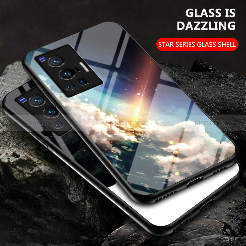 Funda Bumper Silicona Gel Espejo Patron de Moda Carcasa LS1 para Vivo X70 Pro 5G