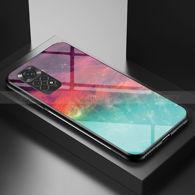 Funda Bumper Silicona Gel Espejo Patron de Moda Carcasa LS1 para Xiaomi Redmi Note 11 4G (2022)