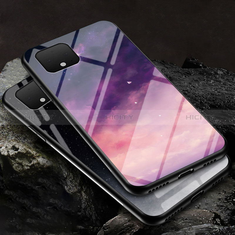 Funda Bumper Silicona Gel Espejo Patron de Moda Carcasa LS2 para Google Pixel 4 XL