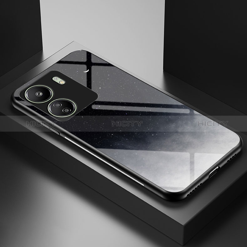 Funda Bumper Silicona Gel Espejo Patron de Moda Carcasa LS2 para Xiaomi Redmi 13C
