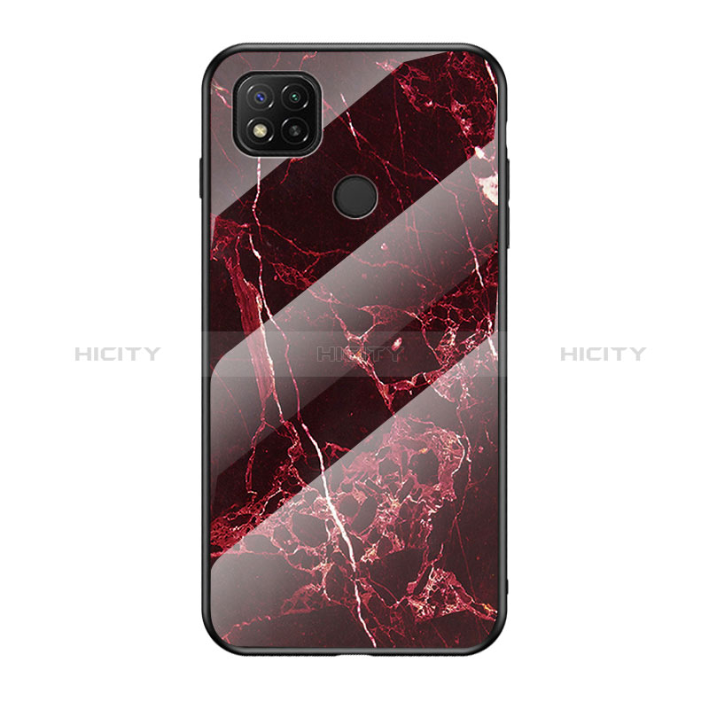 Funda Bumper Silicona Gel Espejo Patron de Moda Carcasa LS2 para Xiaomi Redmi 9 India