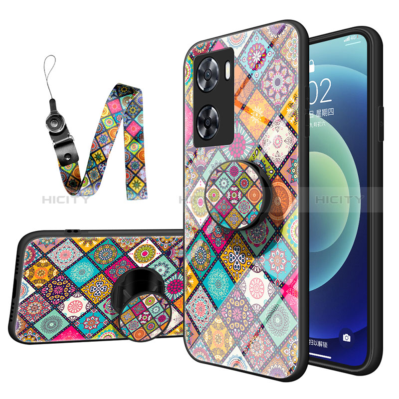 Funda Bumper Silicona Gel Espejo Patron de Moda Carcasa LS3 para Oppo A77 4G