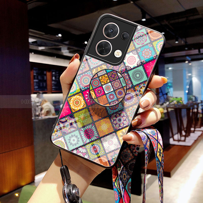 Funda Bumper Silicona Gel Espejo Patron de Moda Carcasa LS3 para Xiaomi Redmi Note 13 Pro 5G
