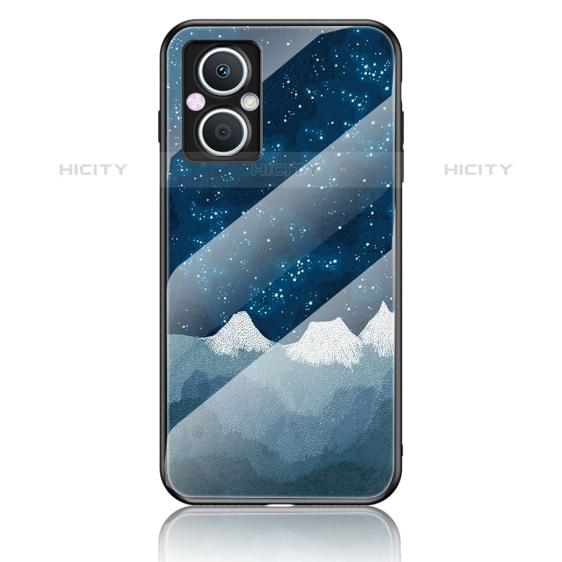 Funda Bumper Silicona Gel Espejo Patron de Moda Carcasa LS4 para Oppo Reno7 Z 5G