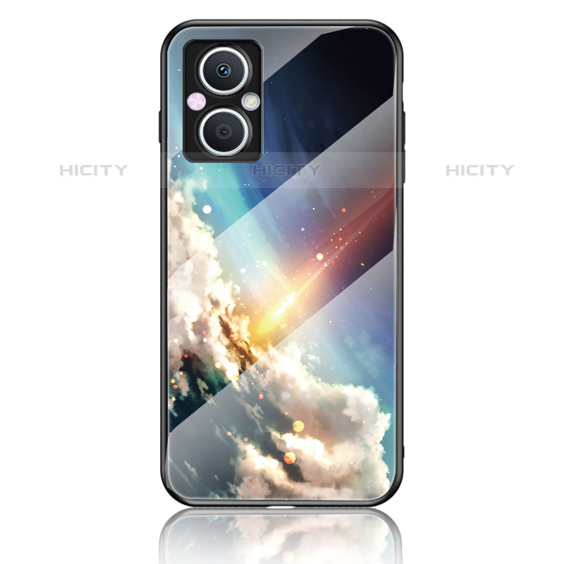 Funda Bumper Silicona Gel Espejo Patron de Moda Carcasa LS4 para Oppo Reno7 Z 5G Multicolor