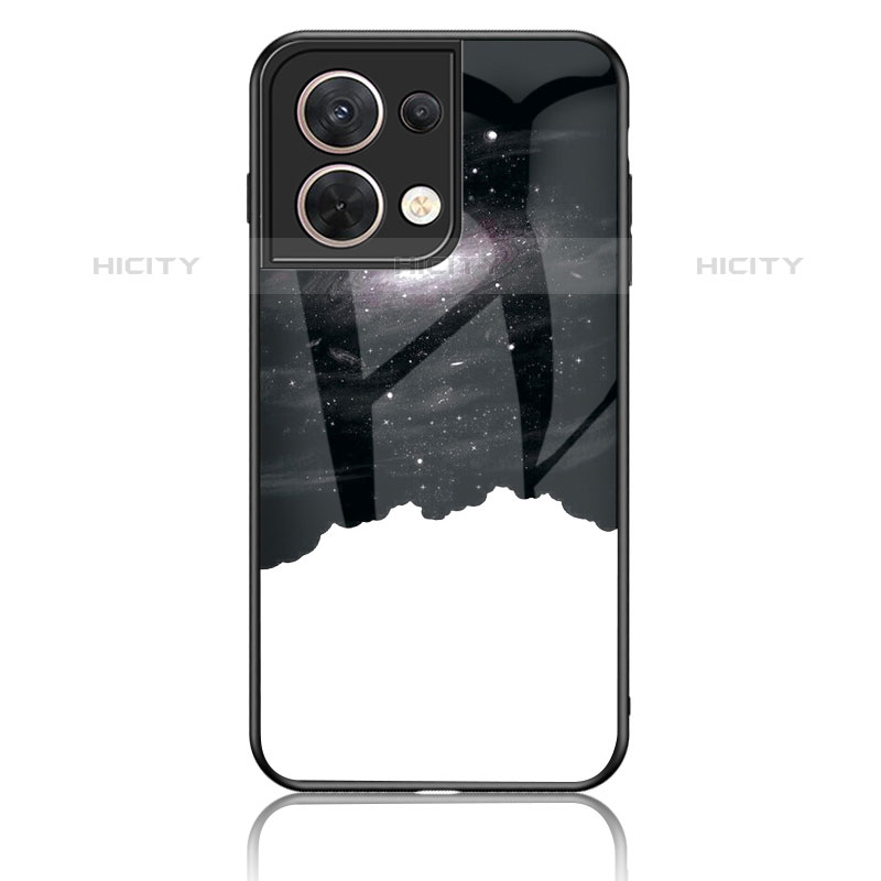 Funda Bumper Silicona Gel Espejo Patron de Moda Carcasa LS4 para Oppo Reno9 5G