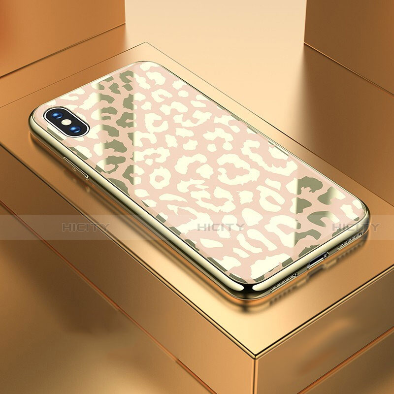 Funda Bumper Silicona Gel Espejo Patron de Moda Carcasa para Apple iPhone Xs