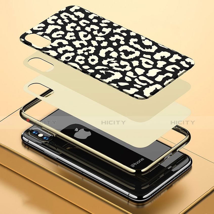 Funda Bumper Silicona Gel Espejo Patron de Moda Carcasa para Apple iPhone Xs Max