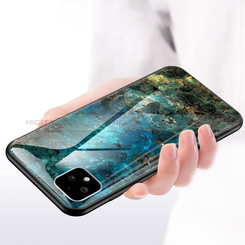 Funda Bumper Silicona Gel Espejo Patron de Moda Carcasa para Google Pixel 4