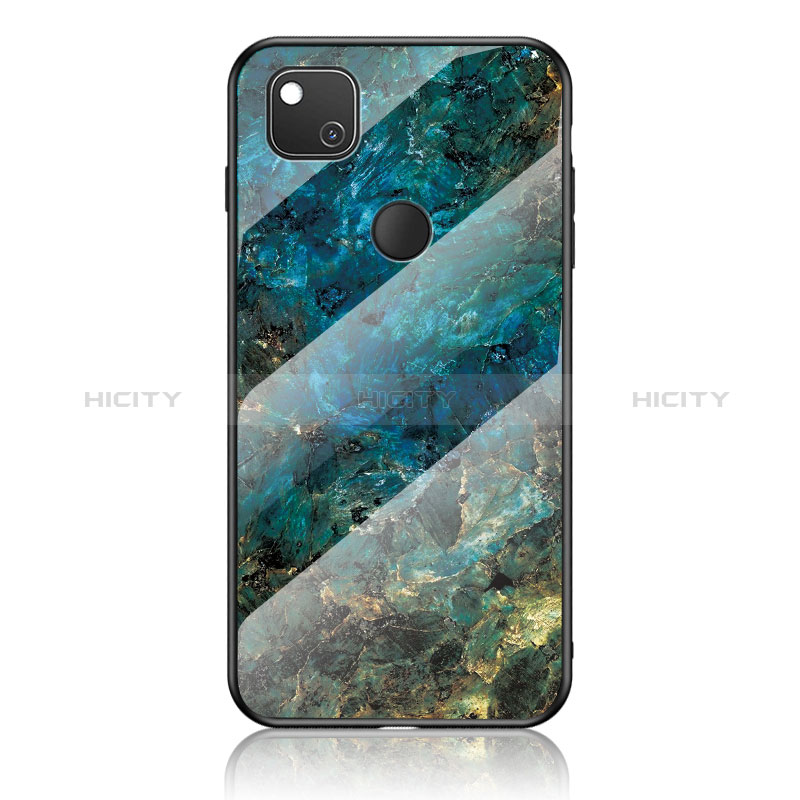 Funda Bumper Silicona Gel Espejo Patron de Moda Carcasa para Google Pixel 4a