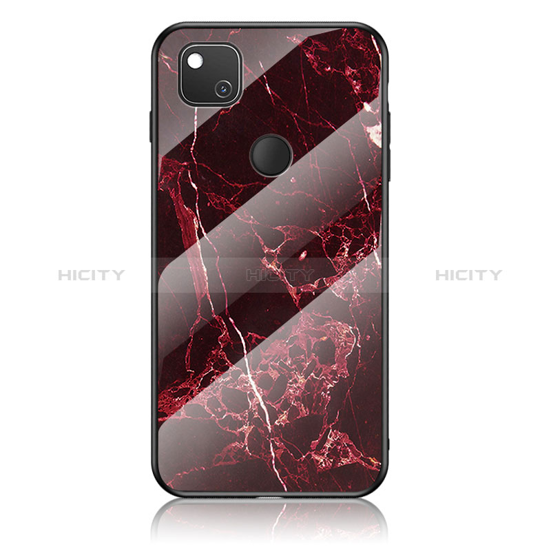 Funda Bumper Silicona Gel Espejo Patron de Moda Carcasa para Google Pixel 4a