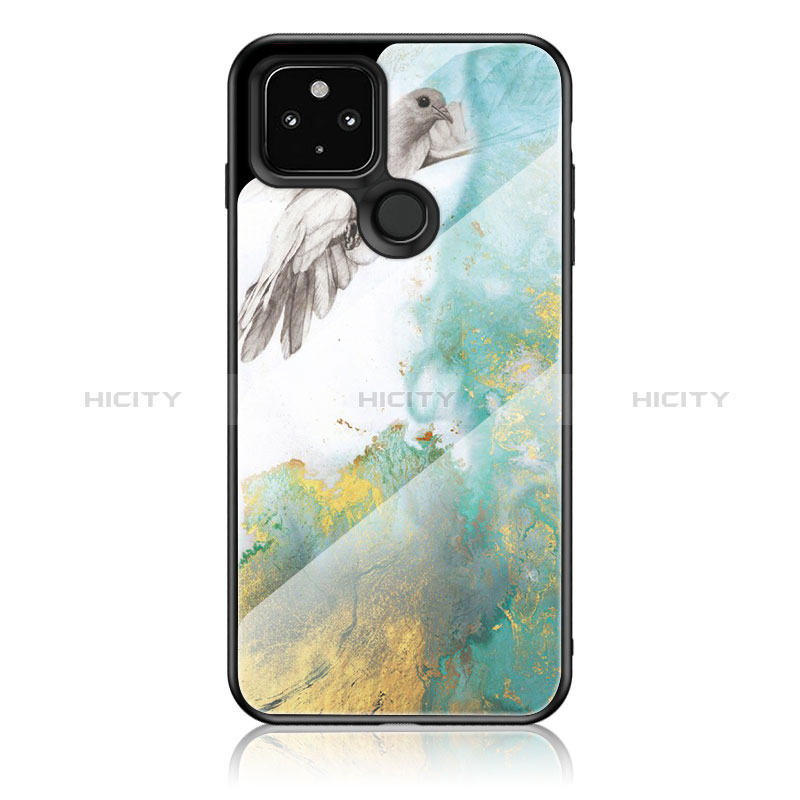 Funda Bumper Silicona Gel Espejo Patron de Moda Carcasa para Google Pixel 5