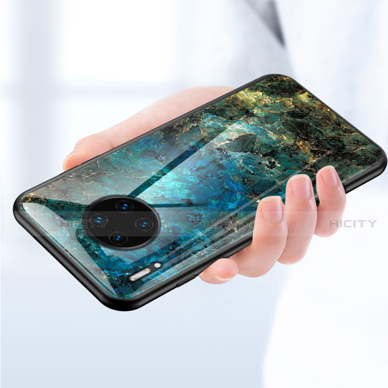 Funda Bumper Silicona Gel Espejo Patron de Moda Carcasa para Huawei Mate 30 Pro