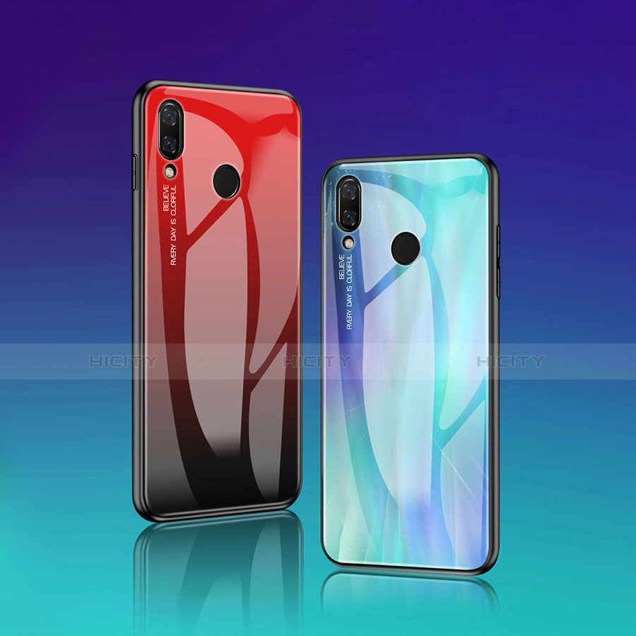 Funda Bumper Silicona Gel Espejo Patron de Moda Carcasa para Huawei Nova 3i