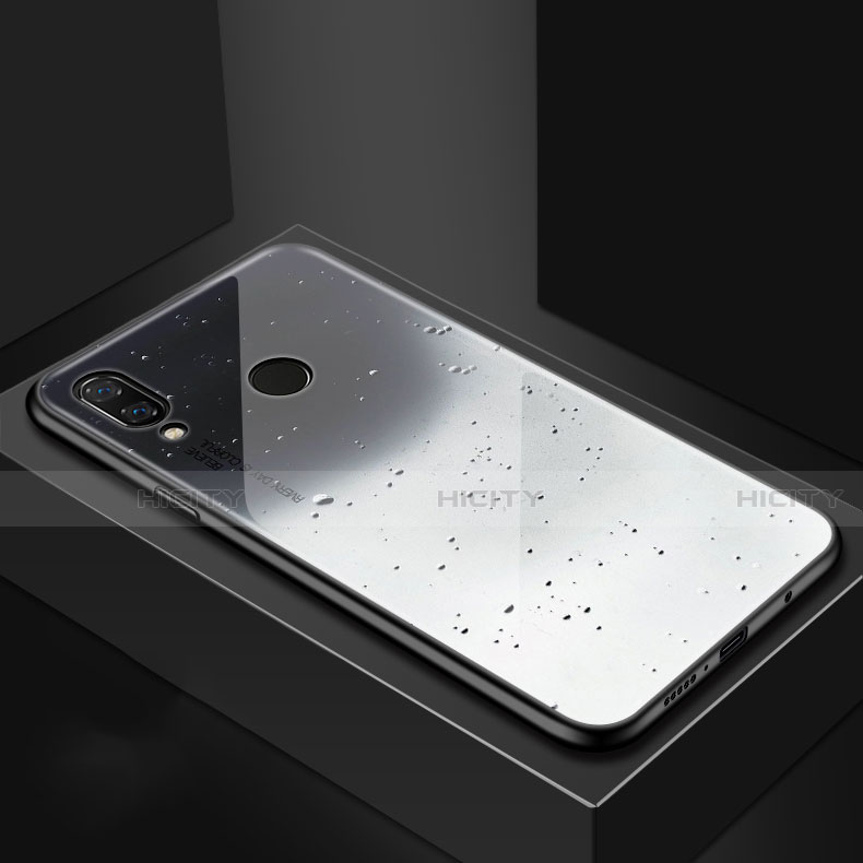Funda Bumper Silicona Gel Espejo Patron de Moda Carcasa para Huawei Nova 3i Gris