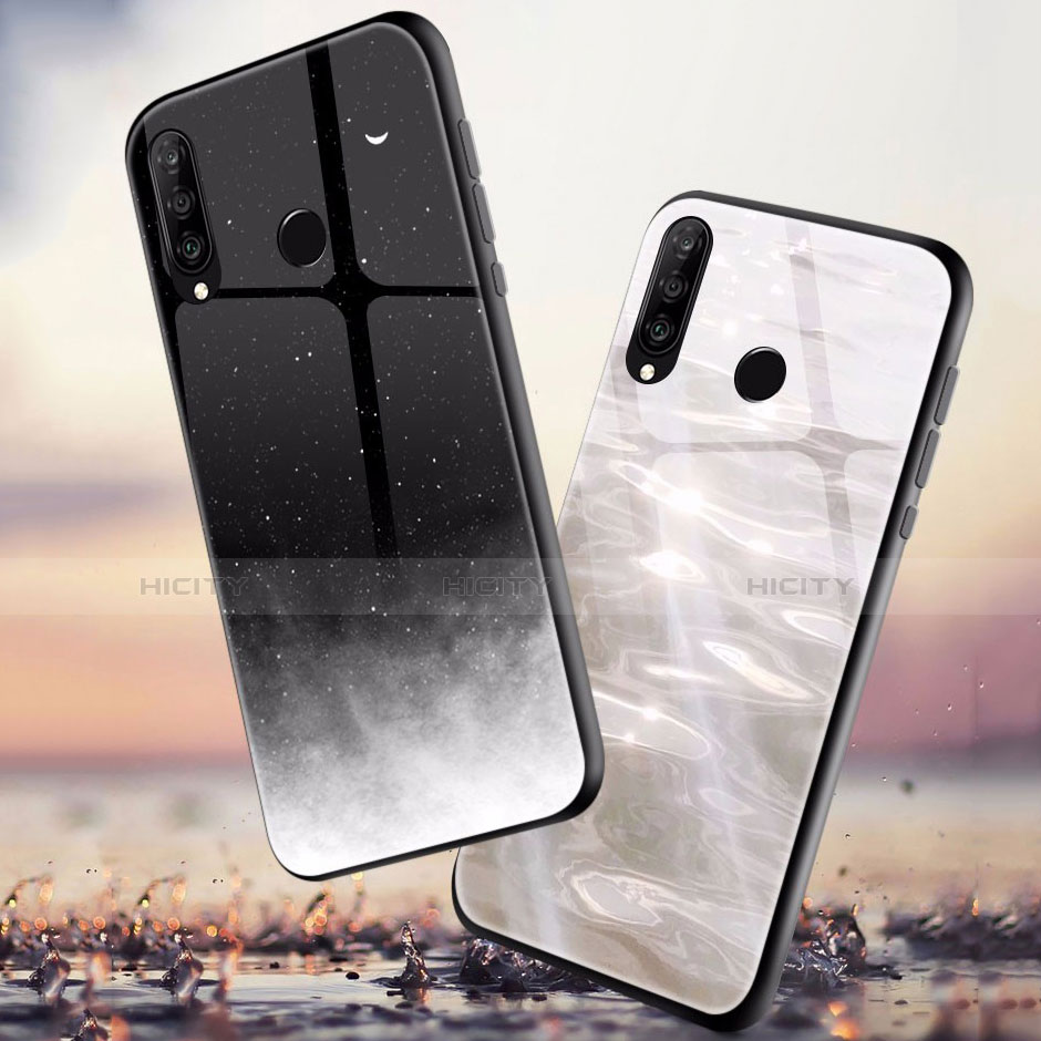 Funda Bumper Silicona Gel Espejo Patron de Moda Carcasa para Huawei Nova 4e